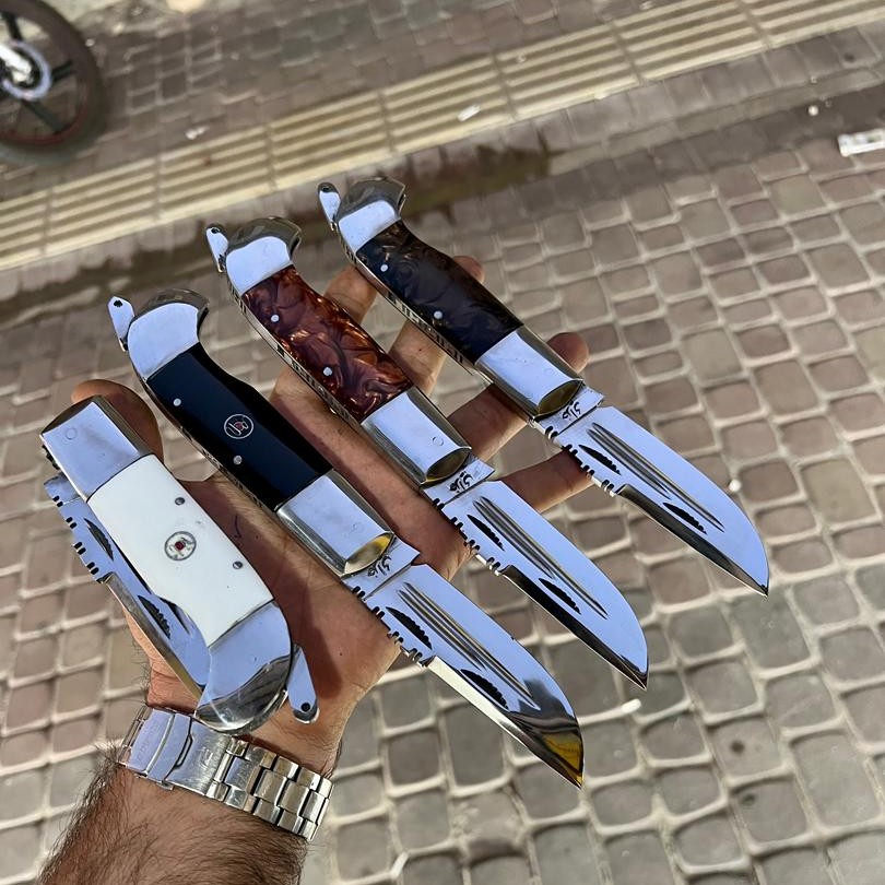 چاقو دست ساز زنجانی دنده