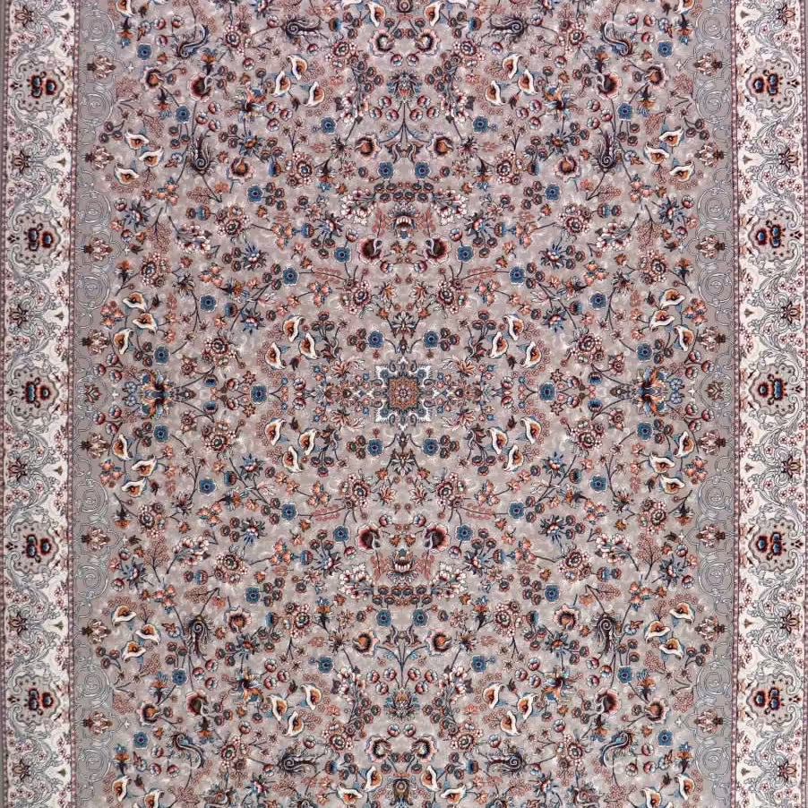 فرش  اکرلیک  12 متری 700 شانه طرح میگل رنگ فیلی کد N115