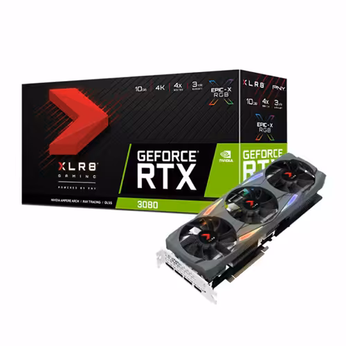 کارت گرافیک پی ان وای RTX 3080 10GB XLR8 Gaming UPRISING EPIC-X RGB