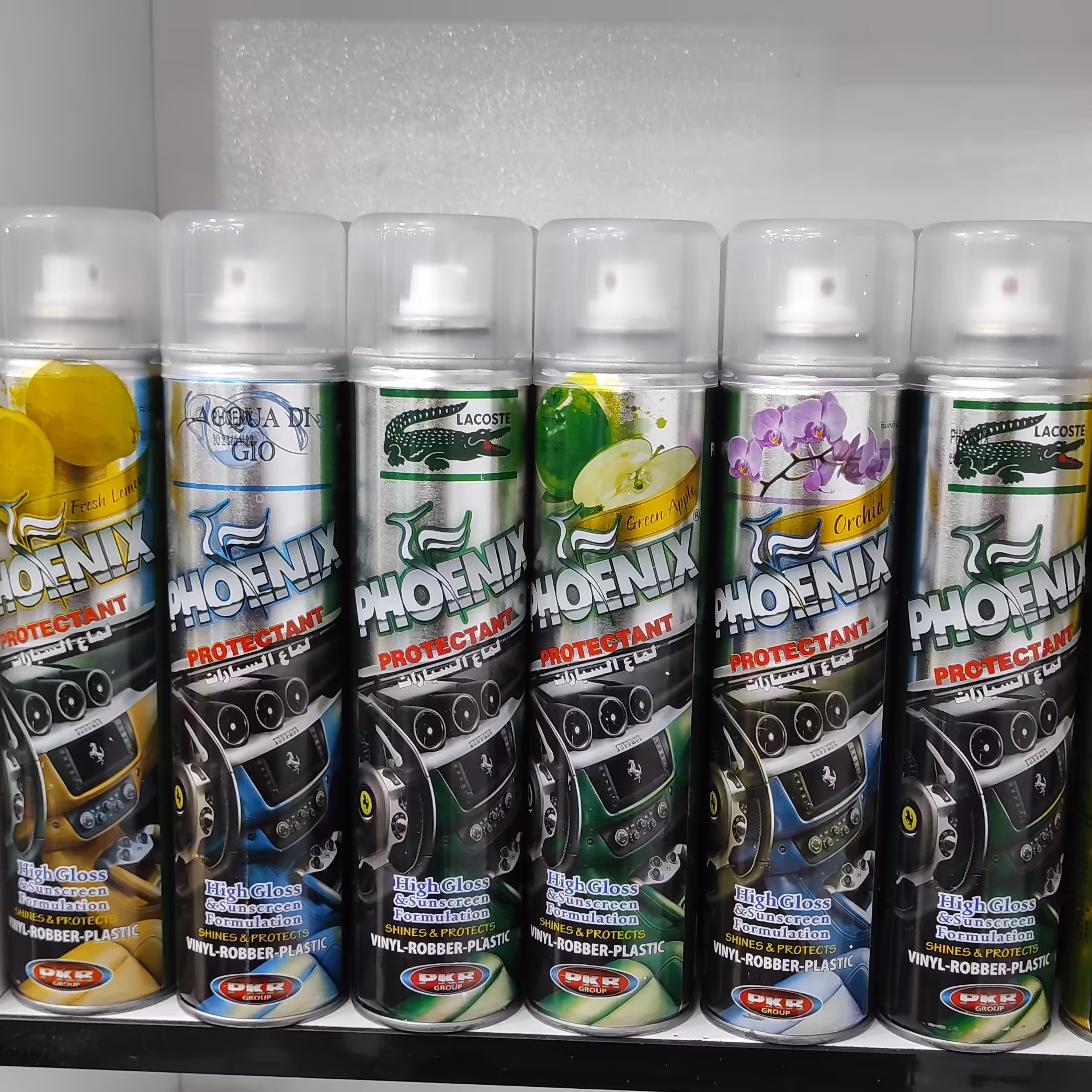 
اسپری داشبورد براق کننده و تمیز کننده و محافظ پلاستیک فونیکس Phoenix حجم 300 میلی لیتر