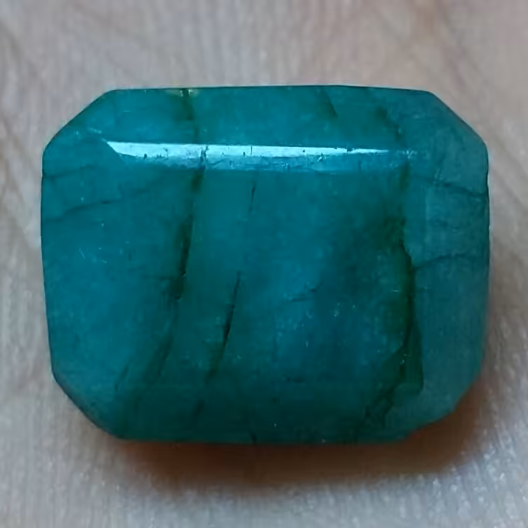 نگین زمرد معدنی پر رنگ محشررر تراش جواهری خاااااص