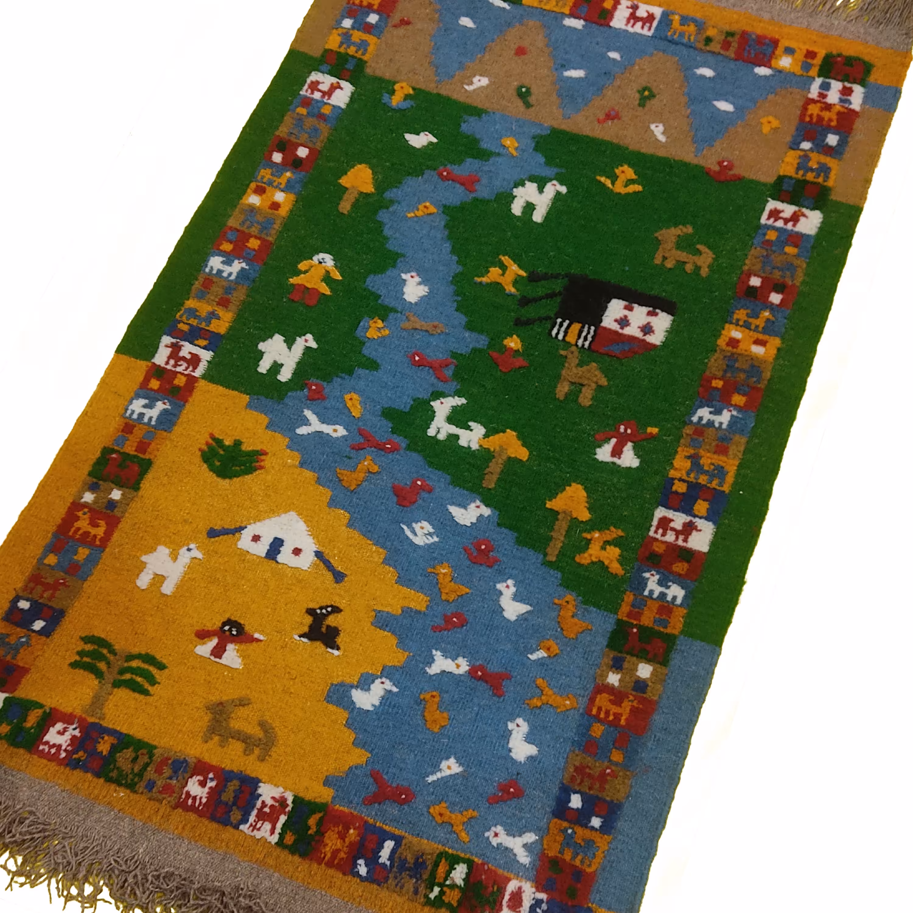 گلیم گبه دستباف طرح عشایر