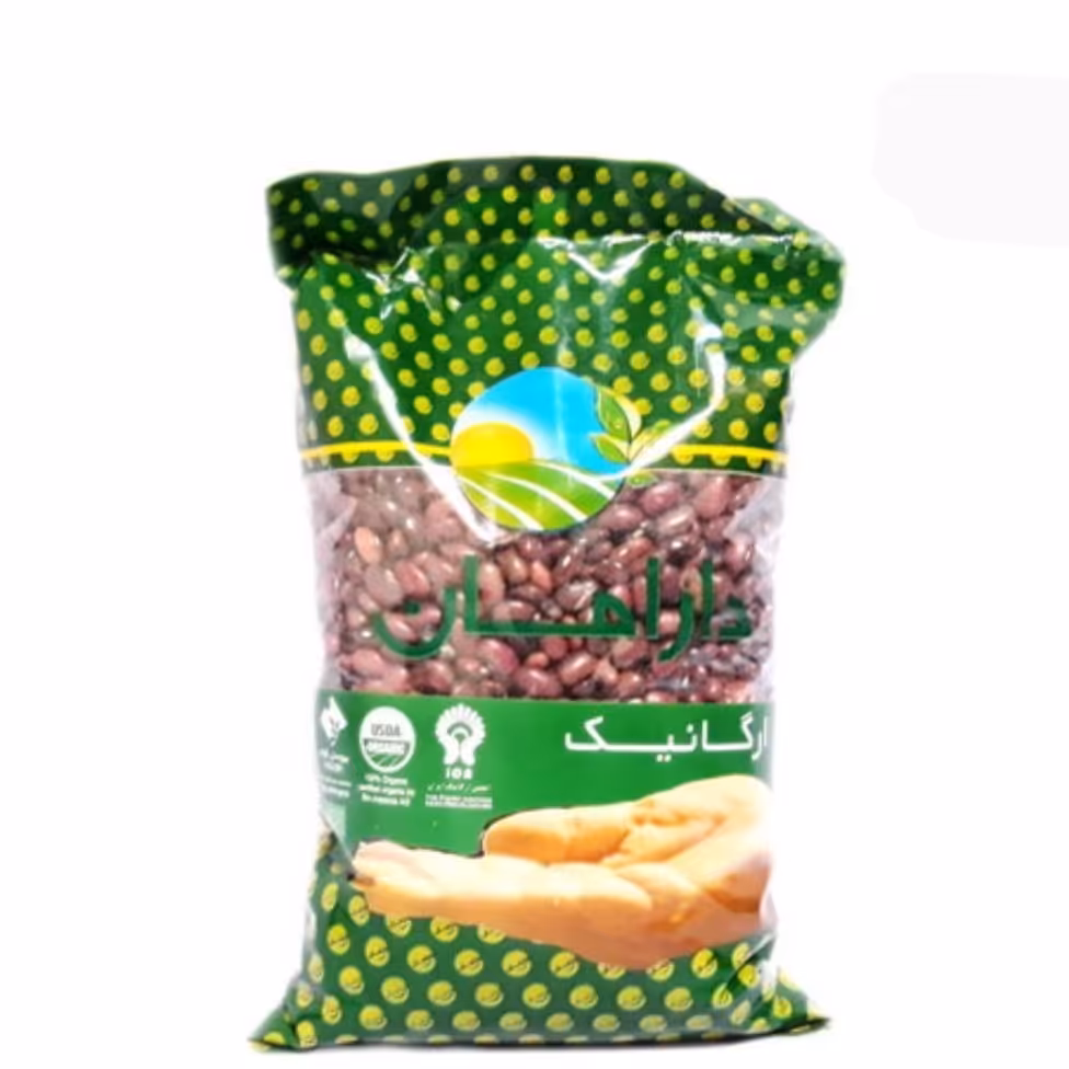 لوبیا قرمز ارگانیک دارامان (900 گرمی)