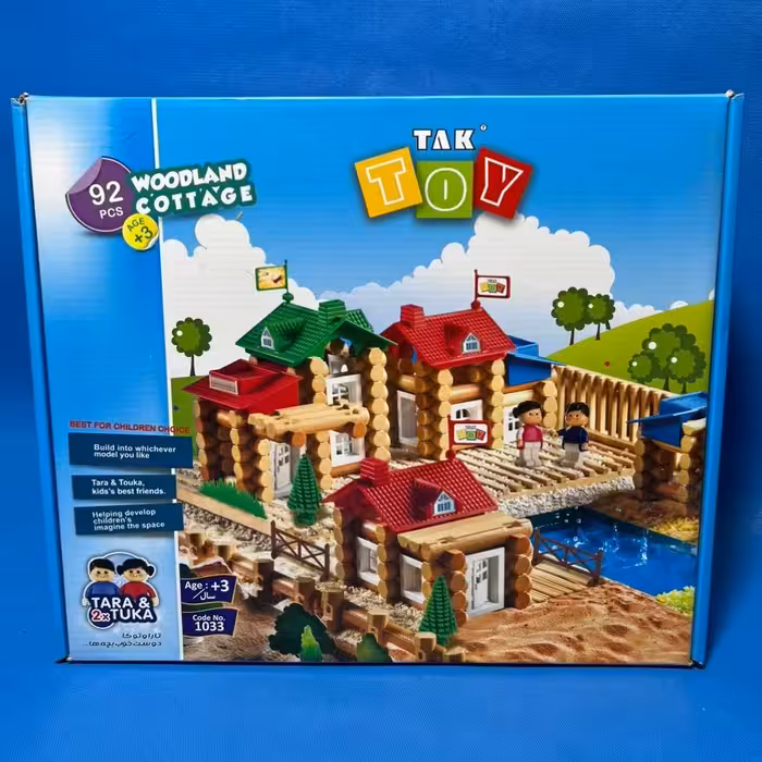 لگو خانه سازی کلبه جنگلی فکری اسباب‌بازی 92تیکه کودکان دخترانه و پسرانه جنس درجه 1