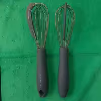 همزن استیل دو کاره با لیسک و دسته سیلیکونی الگانت کوچک