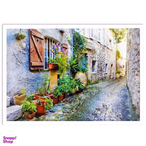 تابلو نوری بکلیت طرح کوچه باغ سنگفرش مدل W-S1311