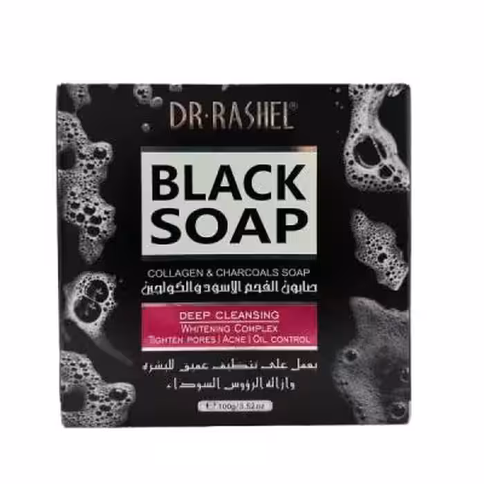 صابون ضدجوش و کلاژن ساز ذغال دکترراشل100 گرمی