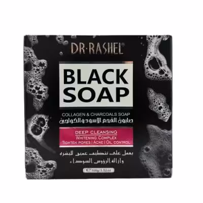 صابون ضدجوش و کلاژن ساز ذغال دکترراشل100 گرمی