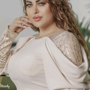 پیراهن مهمانی زنانه کرپ مدل سایز بزرگ مدل فلور 335