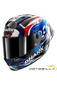 کلاه کاسکت موتورسیکلت چند رنگ AERON GP CARBON FIM RACING ZARCO HELMET 1 منظره یاب سیاه Shark