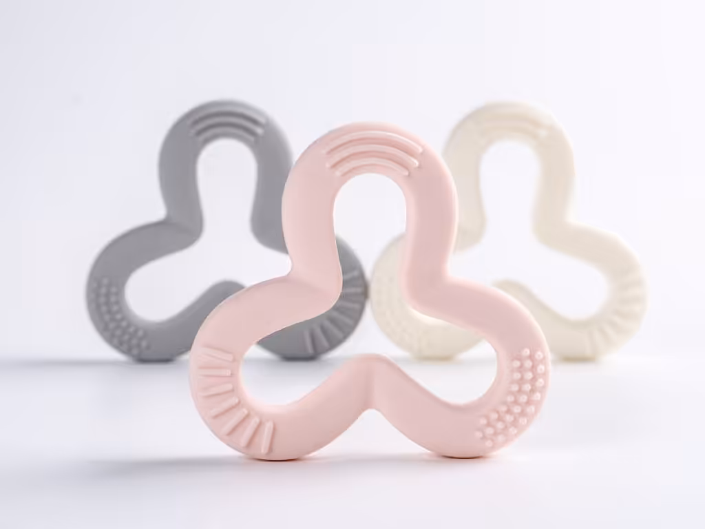 دندانگیر دو عددی سیلیکونی نوزادی هی اور شی HEORSHE