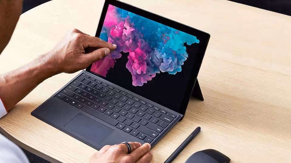 تبلت مایکروسافت مدل Microsoft Surface Pro 7 - C به همراه کیبورد Signature