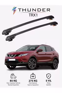 نوار محافظ خودرو مشکی NISSAN QASHQAI 2014 2020 TRX1 CARRIER به نظر می رسید ARACK CEILING BAR Thunder