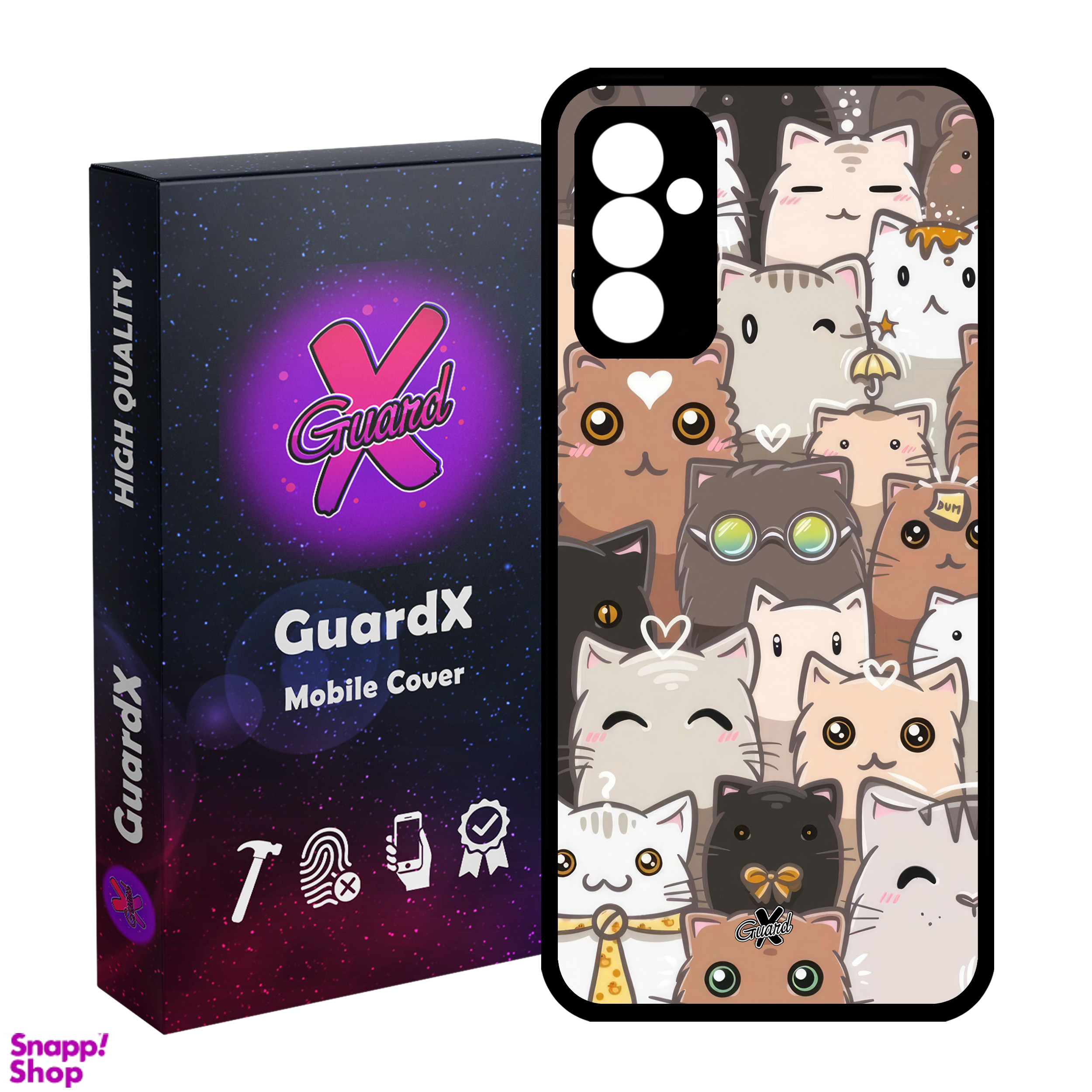 کاور گارد ایکس طرح Cat مدل Glass10674 مناسب برای گوشی موبایل سامسونگ Galaxy A54 / A54 5G
