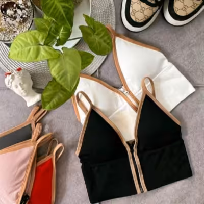 سوتین زنانه جلو زیپ دار اعلا. جنس کراپ فانریپ کبریتی. فری سایز تا 48.