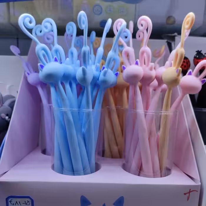 خودکار طرح گربه انعطاف پذیر  پک 6عددی