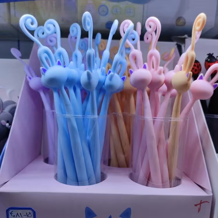 خودکار طرح گربه انعطاف پذیر  پک 6عددی