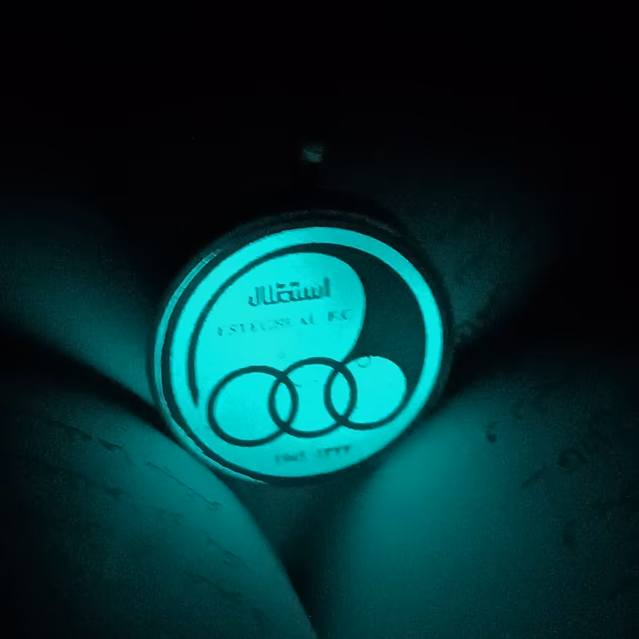 گردنبند شبتاب استقلال استیل رنگ ثابت 