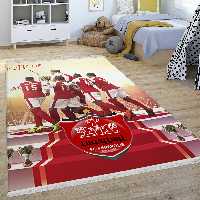 فرش چاپی اتاق نوجوان فوتبالی طرح بازیکنان پرسپولیس BAs-6562