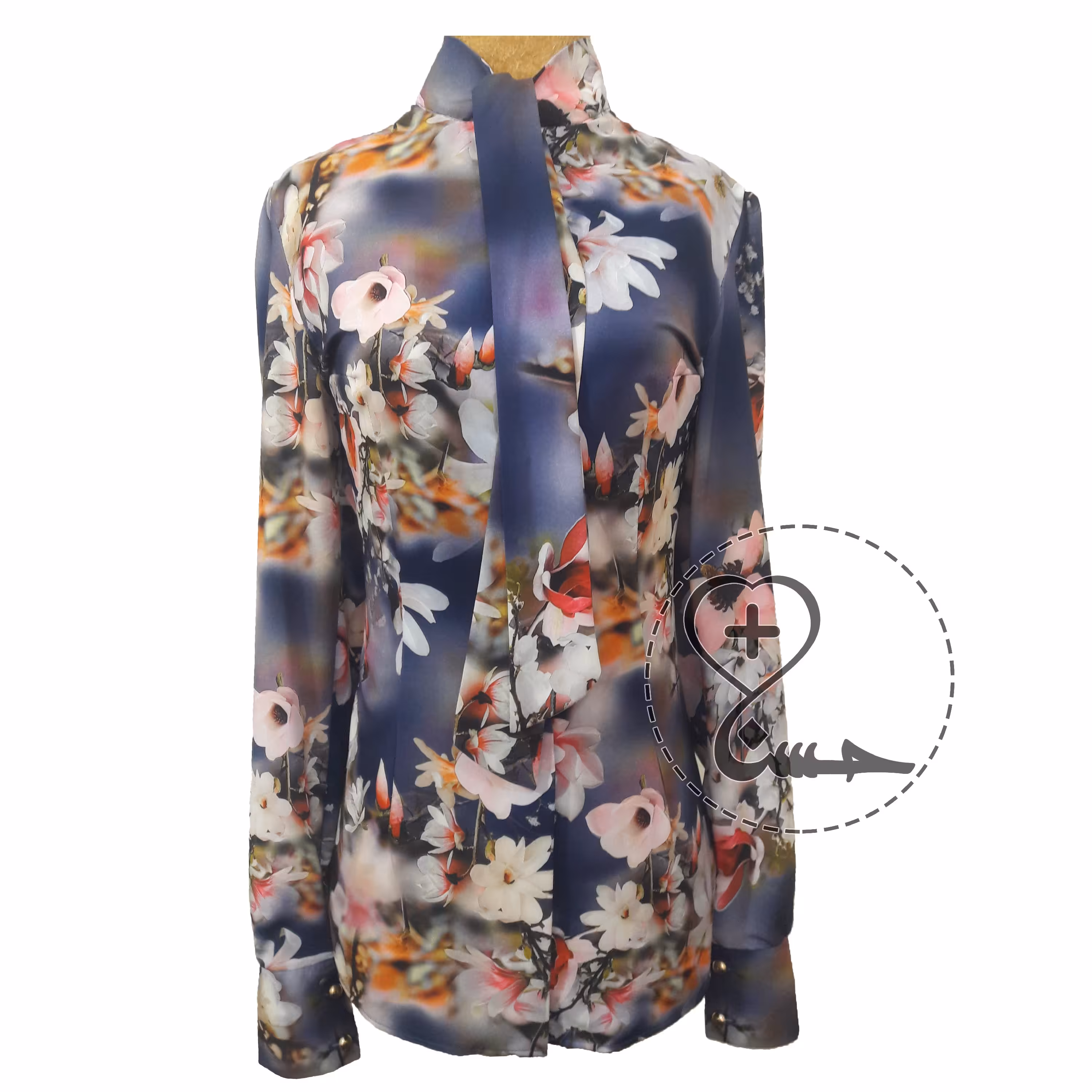 شومیز یقه کراواتی تابستانه