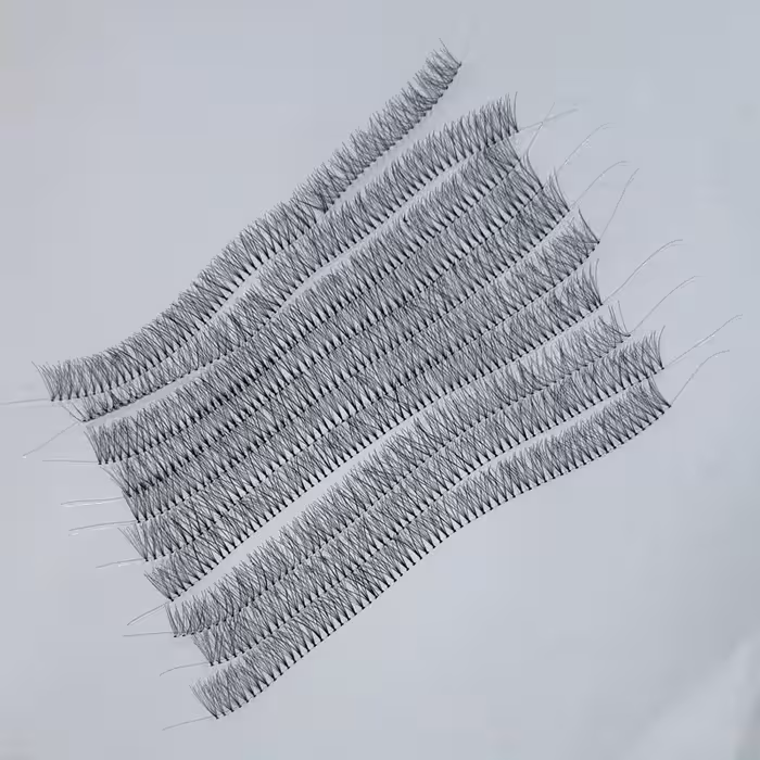 10عدد مژه ریسه ای سایز 12 طبیعی موژه سه بعدی انواع مژه مصنوعی فیشر کینگ کایلی مژه تاجی چسبمژه چسب کاشت موقت مژه موجوده