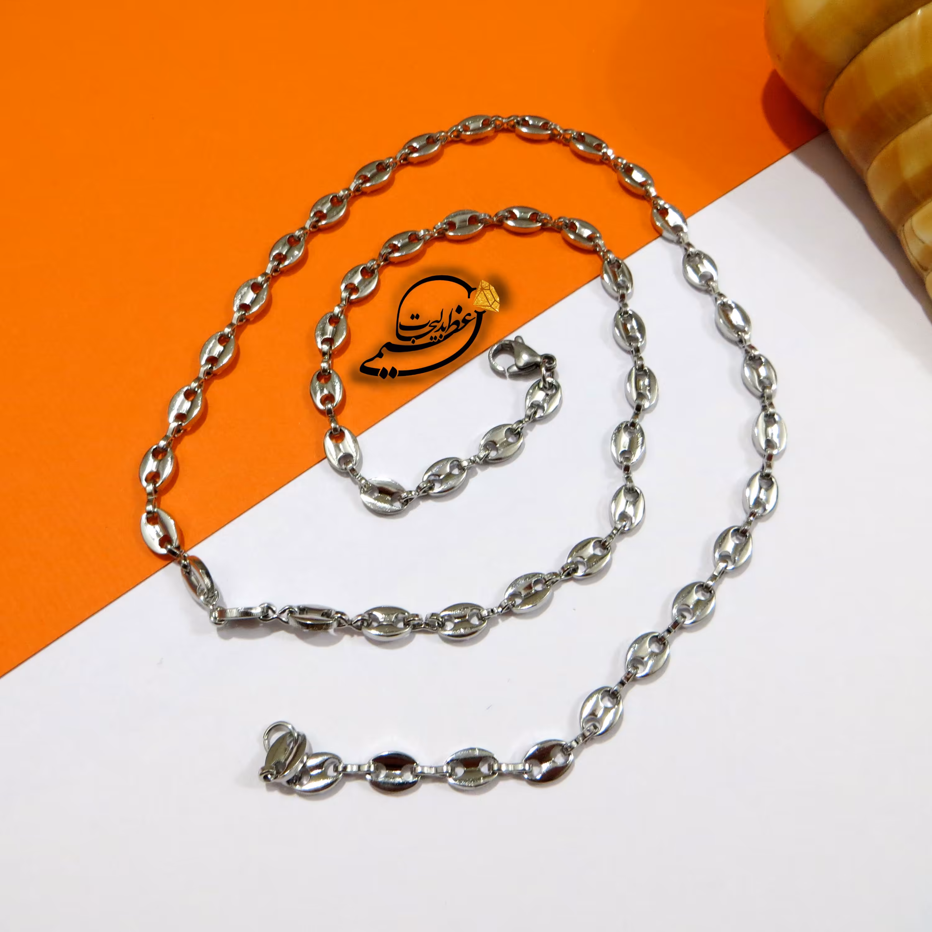 گردنبند استیل مردانه (زنانه) شیک  و زیبا  با کیفیت