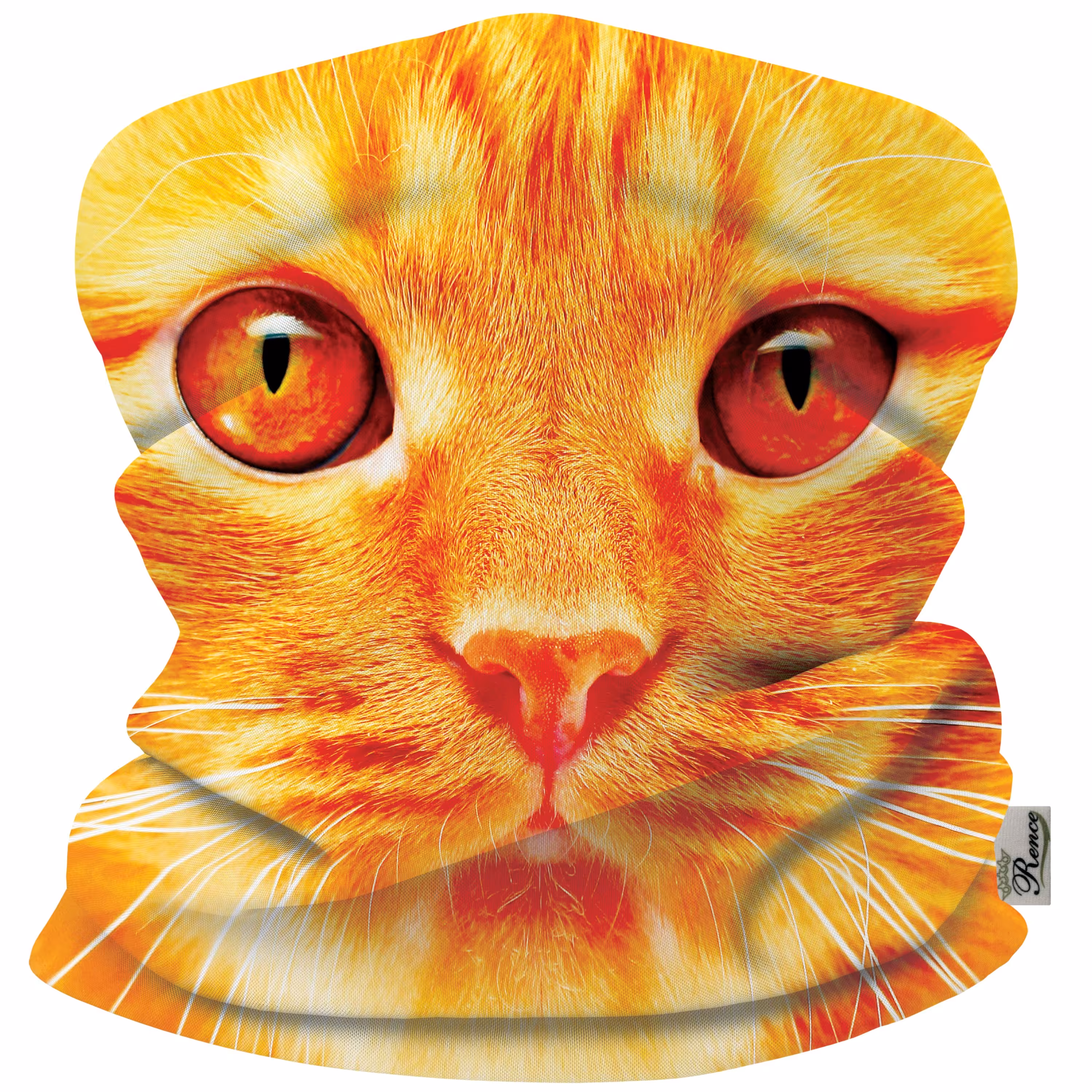 دستمال سر و گردن و پیشانی بند اسکارف طرح گربه سایز 25 در 50 مدل H2-49 شرکت رنس