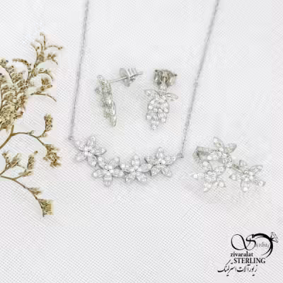 نیمست نقره گلریز با عیار925 کد 13630