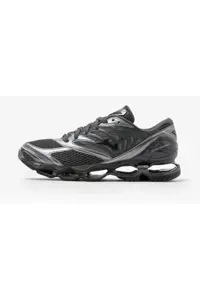 اسنیکر چند رنگ مردانه WAVE LS کفش روزانه لباس خاکستری Mizuno
