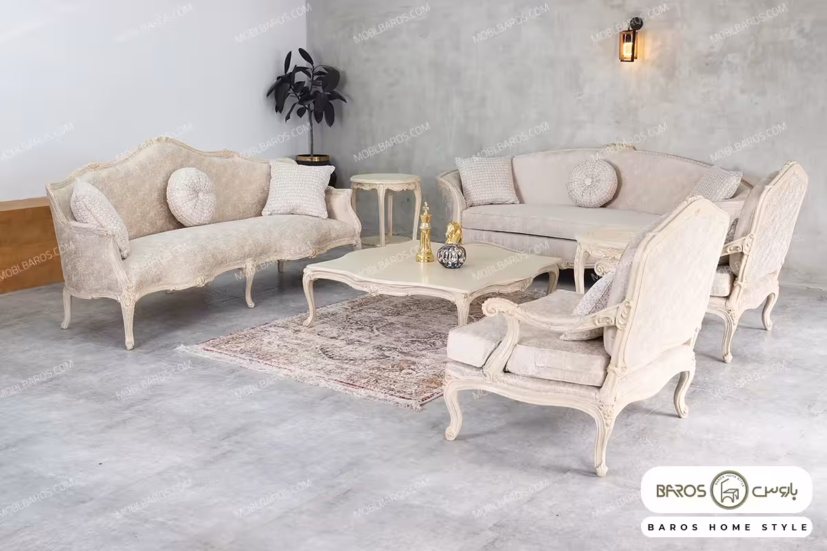 ست مبلمان کلاسیک لورنزو کد 4