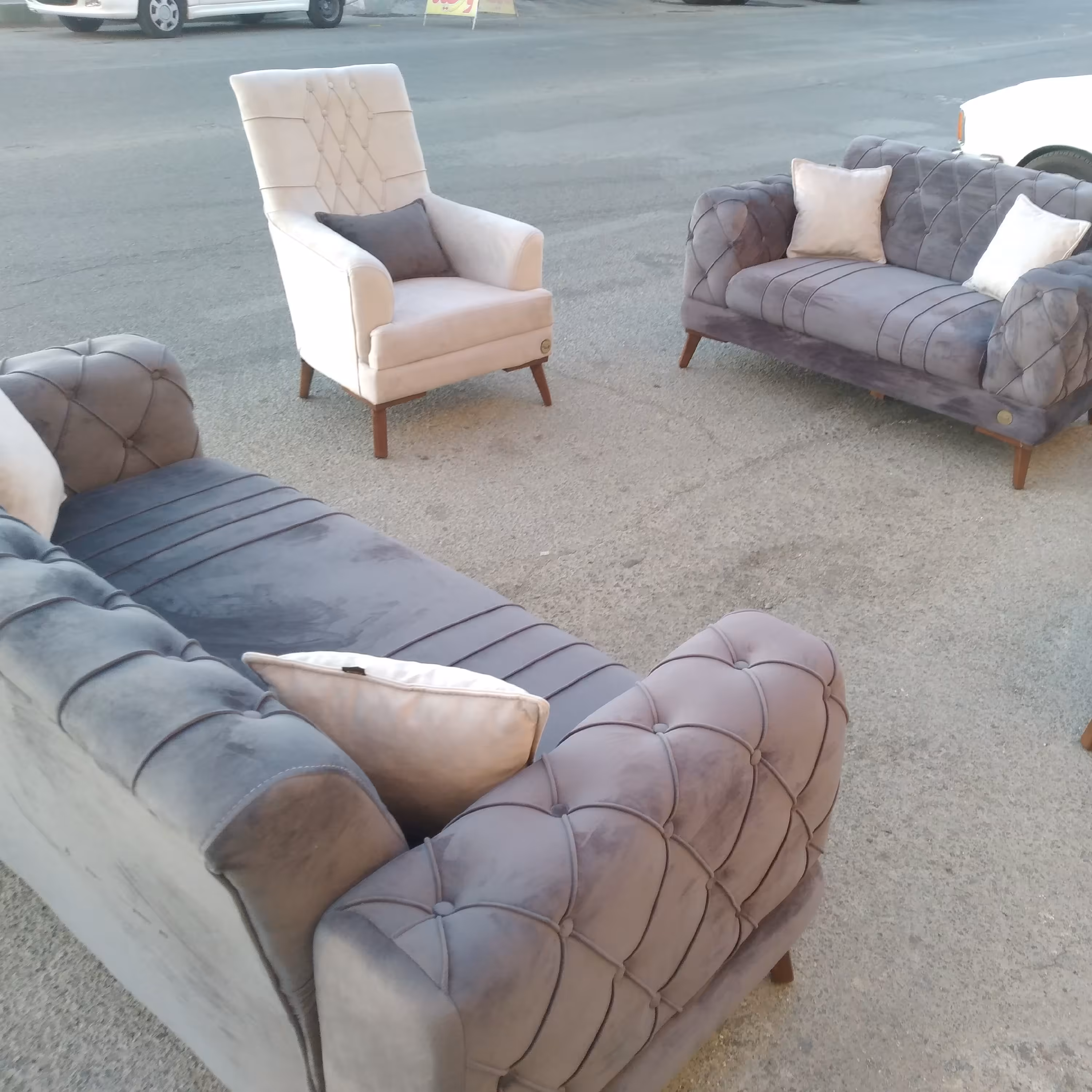 مبل راحتی چستر یونانی ست 7 نفره