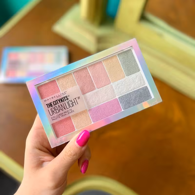 میبلین پالت سایه چشم و گونه اربن لایت میبلین 10رنگ