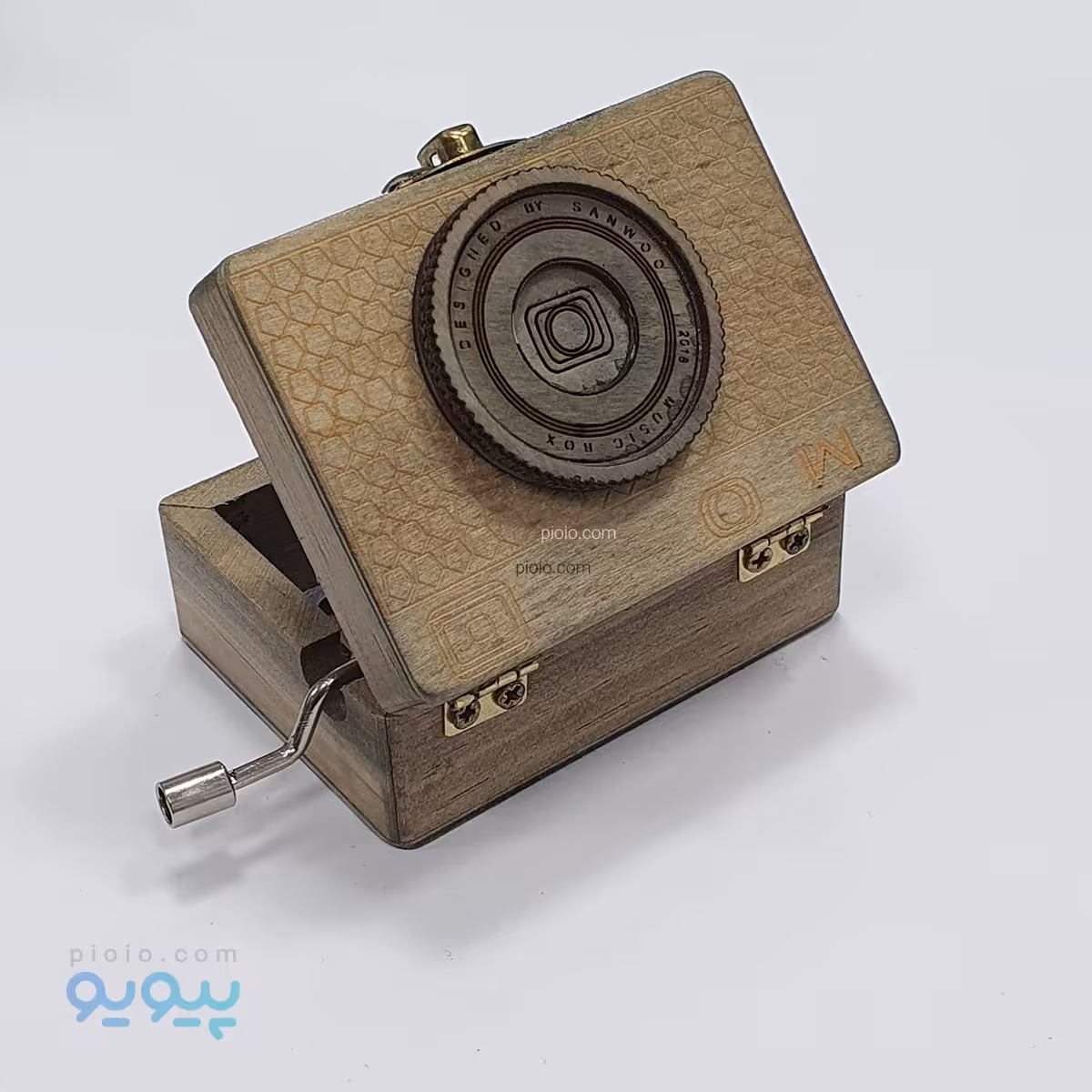 جعبه موزیکال چوبی طرح دوربین