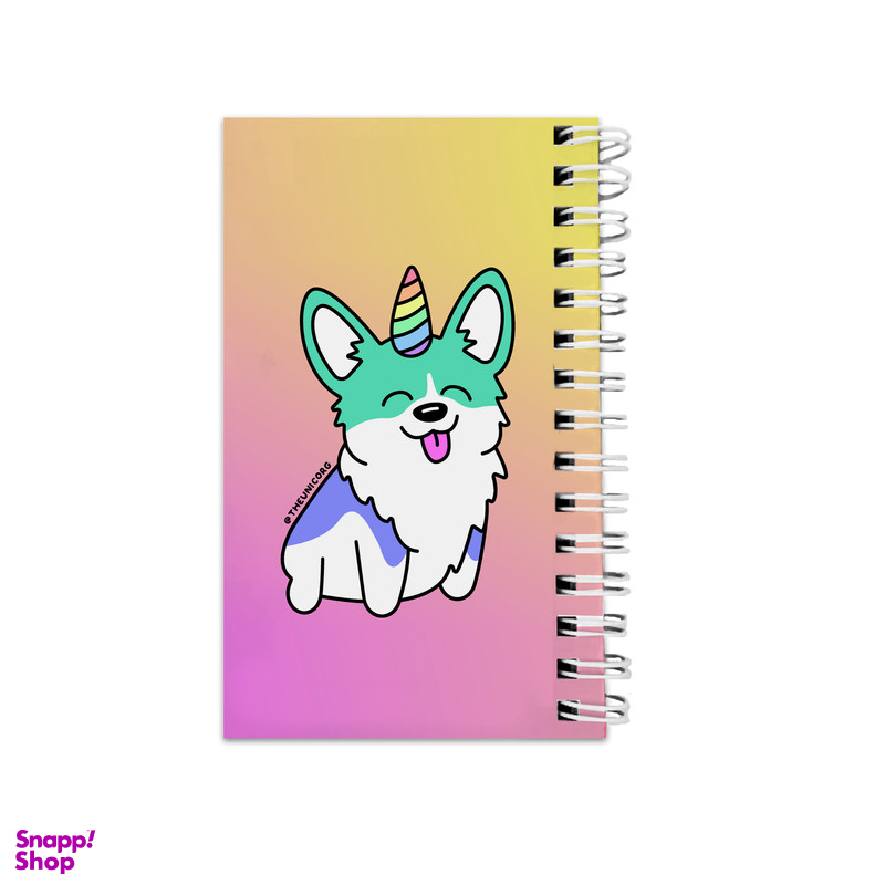 دفترچه یادداشت ۶۴ برگ مدل To Do List طرح یونیکورن و سگ کد bambi32435