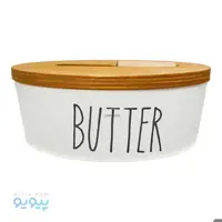 ظرف کره خوری بیضی با درب چوبی عمده و کارتنی