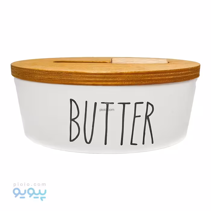 ظرف کره خوری بیضی با درب چوبی عمده و کارتنی