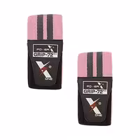 زانوبند بدنسازی اسکات پا جفتی پاورایکس گریپ 72|صورتی/طوسی