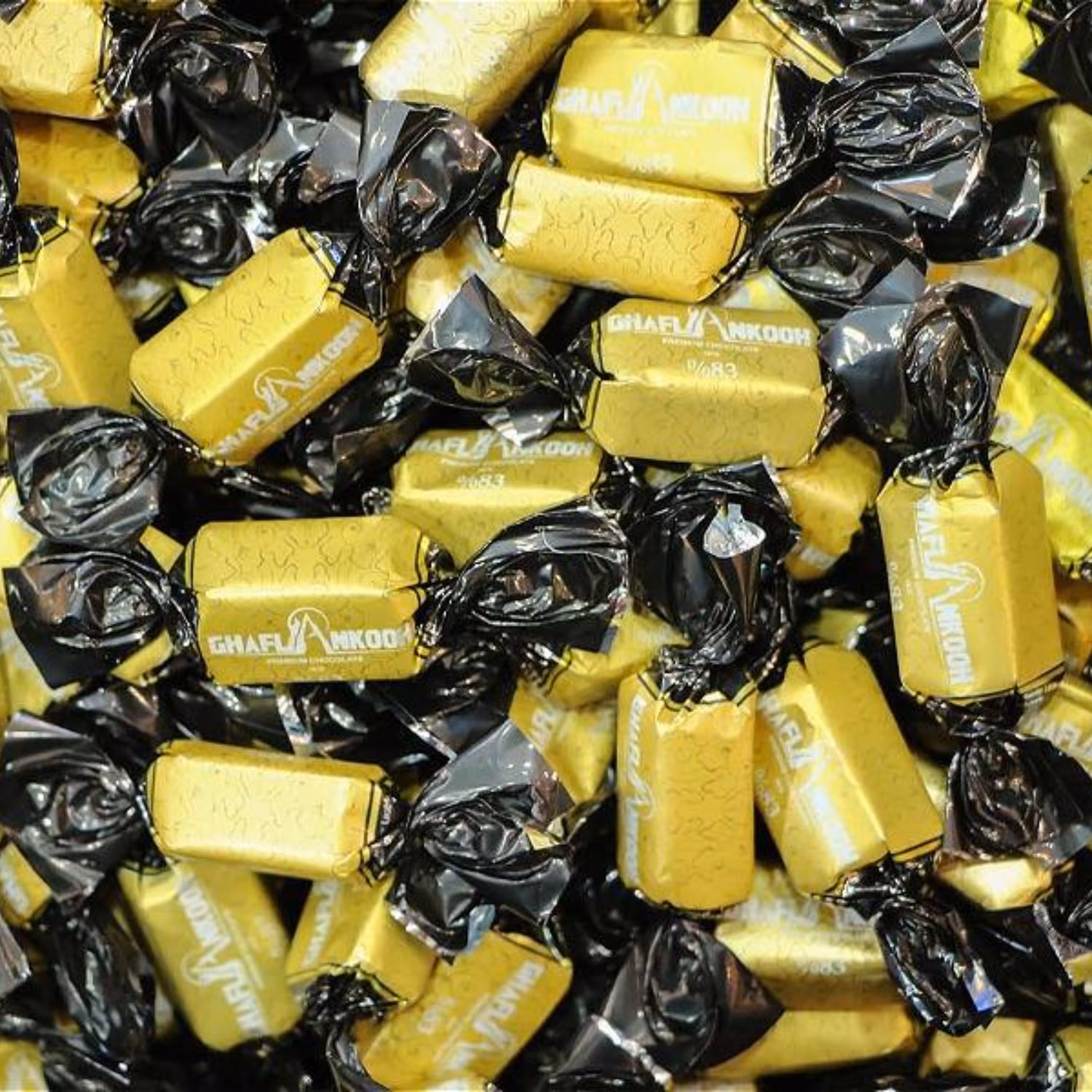 شکلات تلخ 83 درصد 6 گرمی قافلانکوه 200 گرمی غرفه آجیل خشکبار مهران