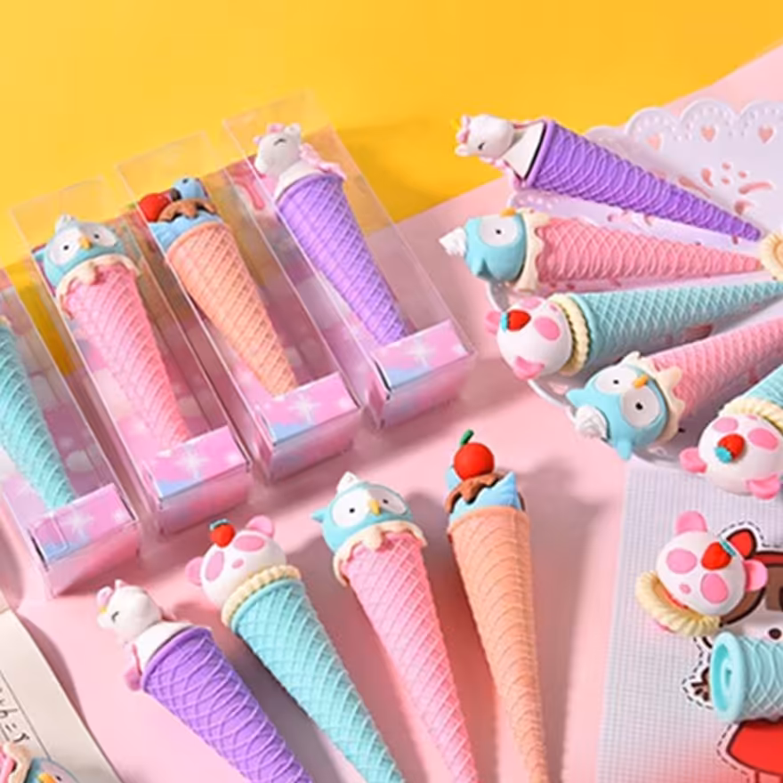 پاک کن فانتزی طرح بستنی قیفی سایز بزرگ