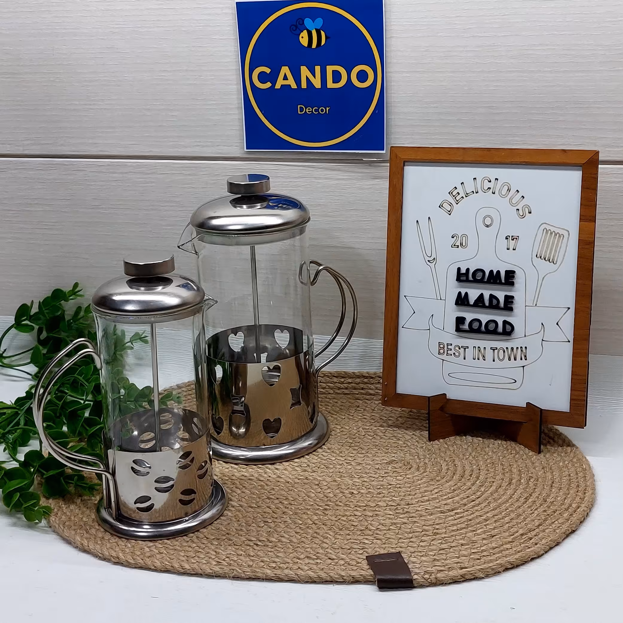 فرنچ پرس دمنوش و قهوه استیل سایز متوسط جنس وارداتی