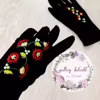 دستکش گلدوزی طرح14