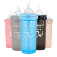 شیشه شیر ضدنفخ نوزادی 260 میل تویست شیک Twistshake