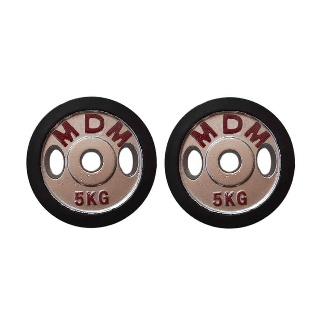 صفحه هالتر دورلاستیک MDM بسته 2عددی وزن 5 کیلوگرم