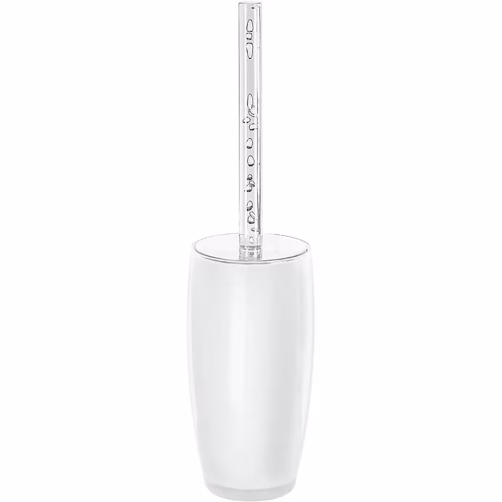 فرچه دستشویی پلاستیکی مدل joker طرح پایه بلند سفید یخی | ژرمن کالا