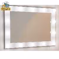 آینه دیواری لامپ دار مدل AGP17 - فروشگاه سه گامه