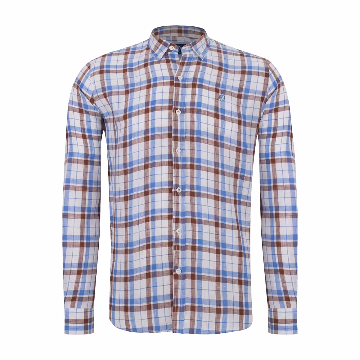 پیراهن چهارخونه آستین بلند