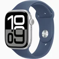 ساعت هوشمند اپل ساعت هوشمند اپل واچ S10 جت بلک با بند اسپرت سیلیکون 46mm