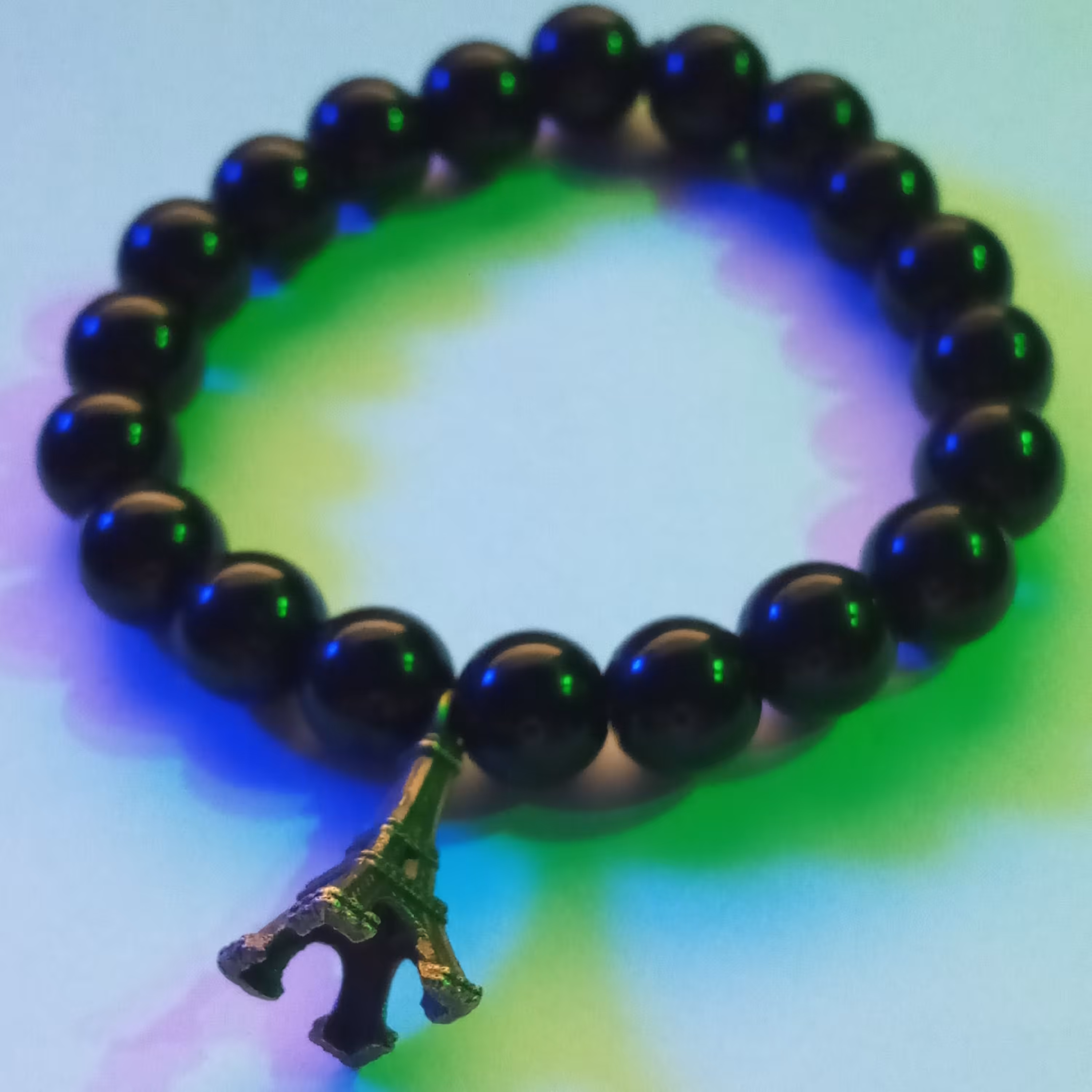 دستبند سنگ انیکس طرح برج‌ ایفل 