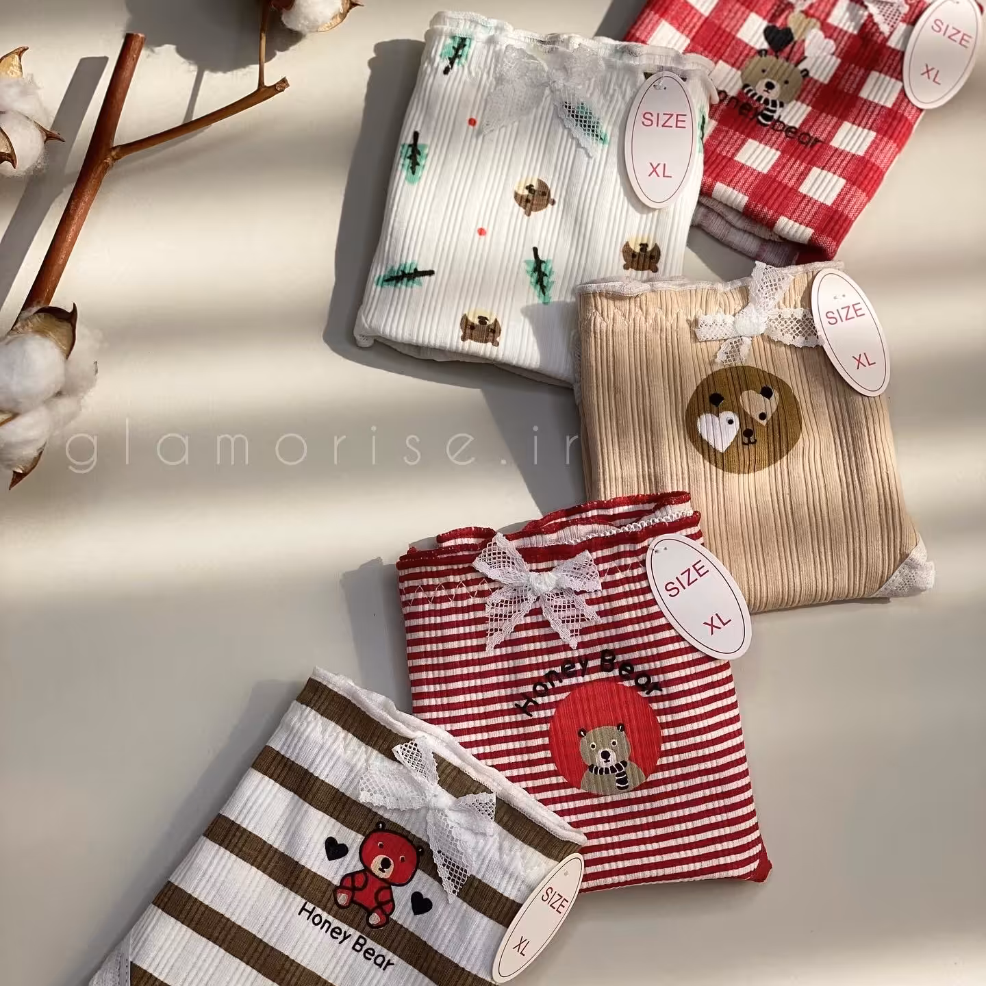 شورت نخی طرح  تدی 