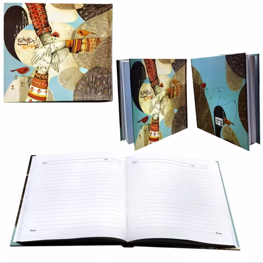 دفتر 160 برگ جلد سخت خشتی 20در20-M405